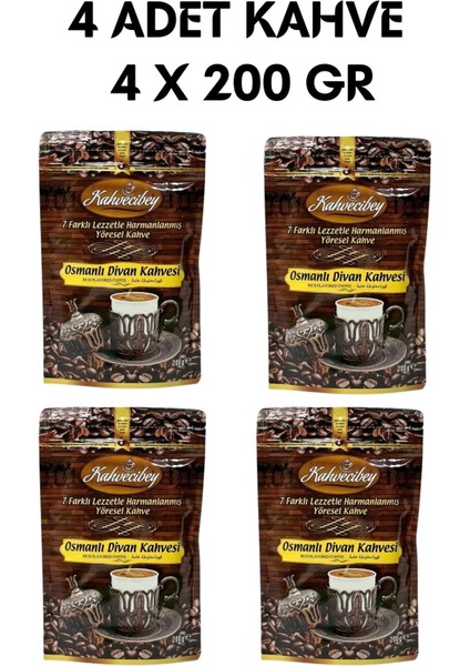 Kahvecibey Osmanlı Divan Kahvesi 200 gr 4X200 gr