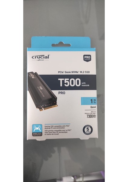 T500 1TB PCIe Gen4 NVMe M.2 SSD (7300-6800 MBs) CT1000T500SSD8