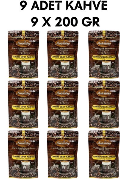 Kahvecibey Osmanlı Divan Kahvesi 200 gr 9X200 gr