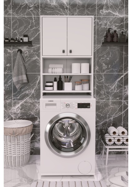 2 Kapaklı Camasır Makinesi Üstü Beyaz modelleri