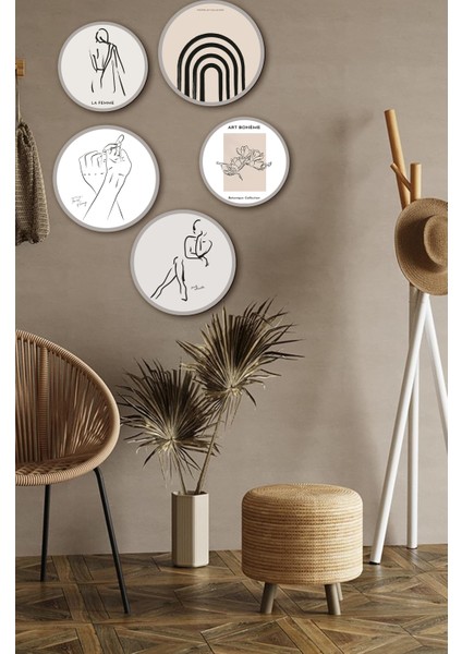 Dekorize Mdf 5 Parça Çerçeve Görünümlü Tablo Set 5005 fiyatları