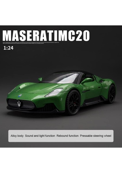 1:24 Maserati MC20 Model Araba Oyuncak Döküm Oyuncak Arabalar, Çinko Alaşımı Ses ve Işık ile Geri Çekin Oyuncak Araba Çocuklar Için Erkek Kız Hediyesi, Doğum Günü Hediyeleri, Kolek (Yurt Dışından) fırsatları