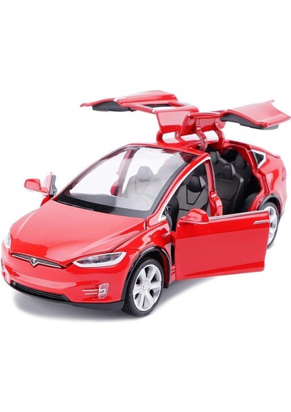 Araba Modeli x 1:32 Ölçekli Alaşım Döküm Işıklar ve Müzik ile Geri Çekin Elektronik Oyuncaklar, Mini Araçlar Oyuncaklar Çocuklar Için Hediye (Kırmızı) (Yurt Dışından)