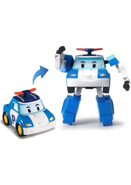 Dönüşen Robot, 4" Dönüştürülebilir Aksiyon Oyuncak Figürü Araçlar, Polis Acil Durum Aracı Oyun Seti, Erkekler Kızlar Için Tatil Doğum Günü Kurtarma Araba Oyuncakları Hediye Yaş 1 2 (Yurt Dışından)