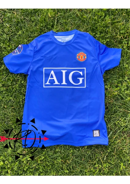 RODAK WEAR Manchester United 2007/2008 Cristiano Ronaldo 7 Mavi Forması