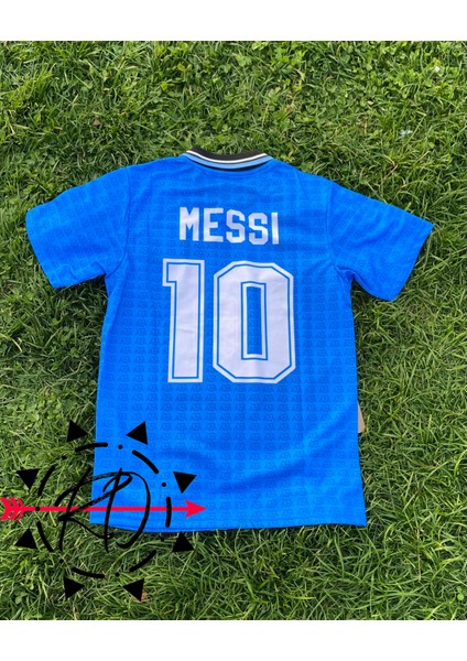 Arjantin Lionel Messi 10 Retro Forması