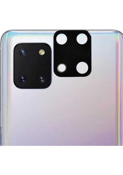 Samsung Galaxy Note 10 Lite Kamera 3D Lens Koruyucu Cam Siyah