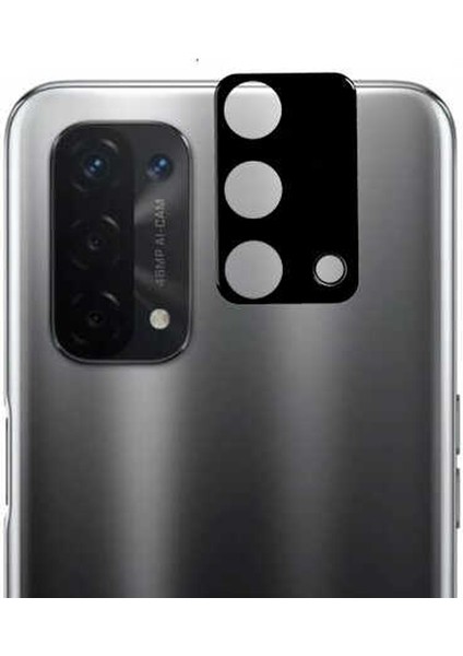 Oppo A74 4g Kamera 3D Lens Koruyucu Cam Siyah