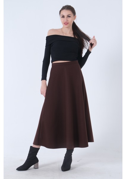 Kahve Kaşe Kloş Etek 31030465.05
