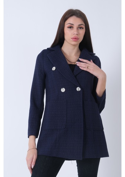 Lacivert Tüvid Kumaş Ceket 4595020.02