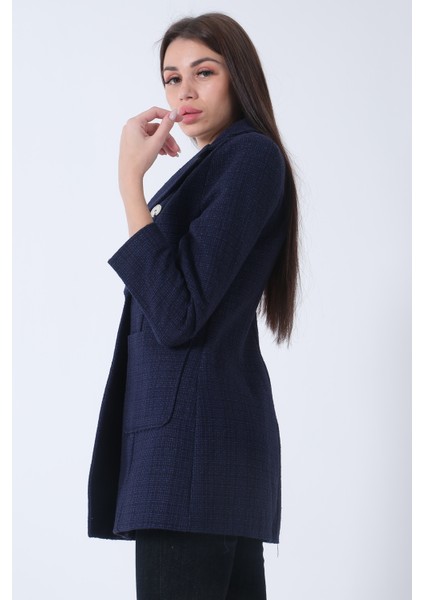 Lacivert Tüvid Kumaş Ceket 4595020.02 indirimleri
