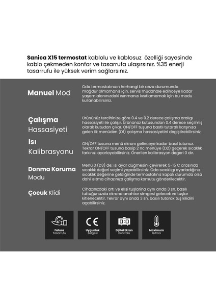 X15 Oda Termostatı fiyatları
