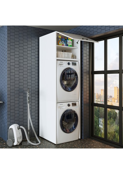Banyo Dolabı 231.2 x 67 cm Çamaşır ve Kurutma Makinesi Dolabı modelleri