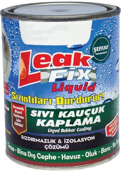 Şeffaf Leak Fix Liqid Su Sızıntı Durdurucu Sıvı Kauçuk Kaplama Izalasyon Sızdırmaz Yalıtım 700 gr