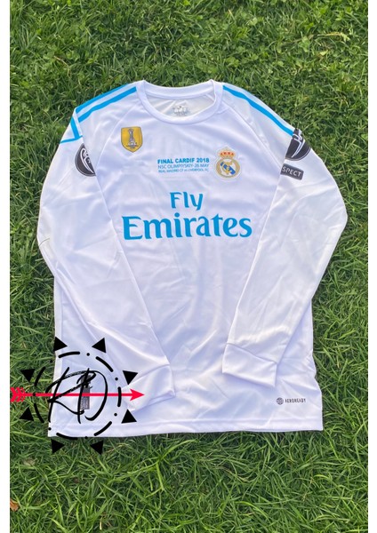 Real Madrid Cristiano Ronaldo 2017-2018 Cardiff Uzun Kollu Forması