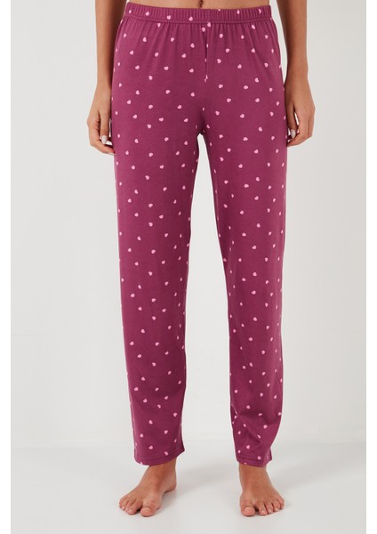 Desenli Regular Fit Gömlek Yaka Pijama Takımı Bayan Pijama Takımı 65750101