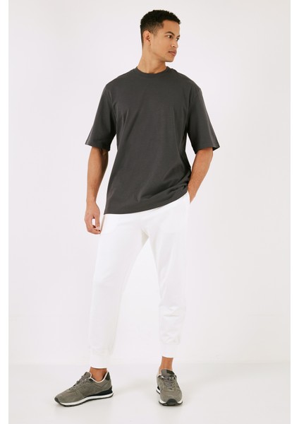 Pamuklu Oversize Bisiklet Yaka Basic T Shirt Erkek T Shirt 5902365 modelleri