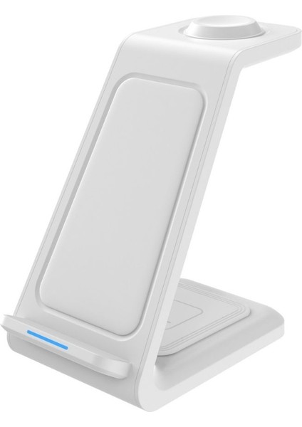 Kablosuz Şarj Standı 3Ü1ARADA Wireless Şarj iPhone Android ve Akıllı Saatler Için Uyumlu 20WŞARJGÜCÜ