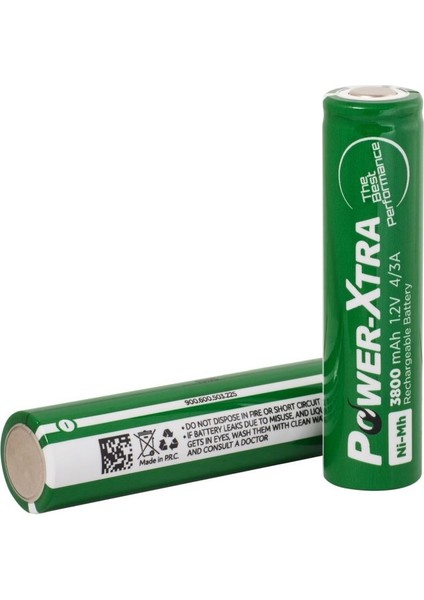 1.2V Ni-Mh 4/3 A 3800 Mah Pvc Şarjlı Pil