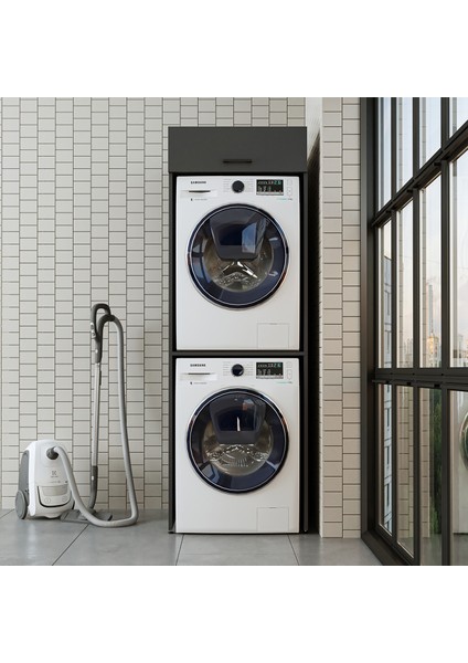Banyo Dolabı 196,2 x 67 cm Çamaşır ve Kurutma Makinesi Dolabı