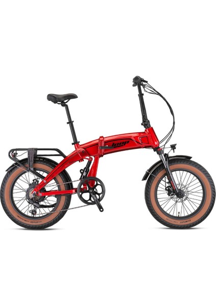 Armour - 20" - Katlanır (Fat Bike) - 7 Vites - Elektrikli - Elektrik Kırmızı-Siyah