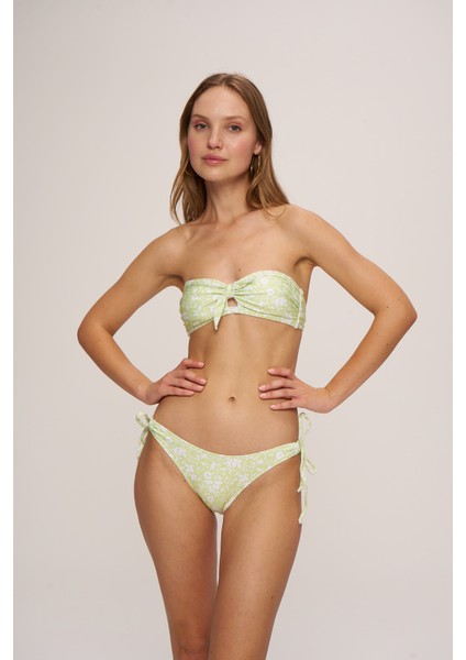 HR23BA007 Hawai Yandan Bağcıklı Bikini Alt