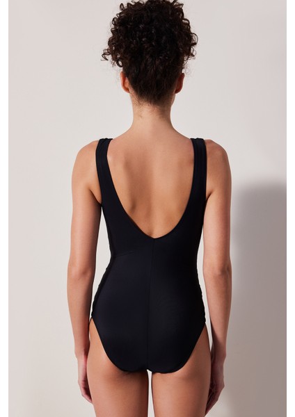 Basic Shapewear Korseli Siyah Mayo fiyatları
