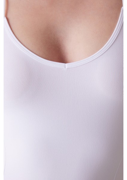 Seamless Beyaz Bodysuit