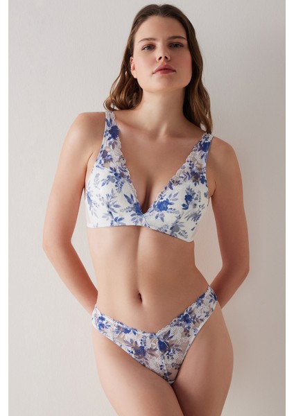 Dreamy Push Up Destekli Broidery Beyaz Sütyen