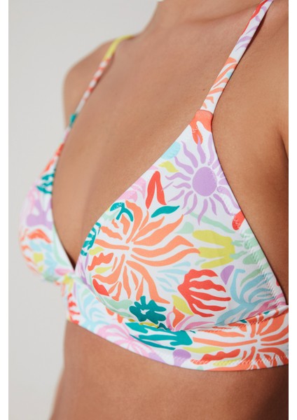 Funny Bralet Çok Renkli Bikini Üstü