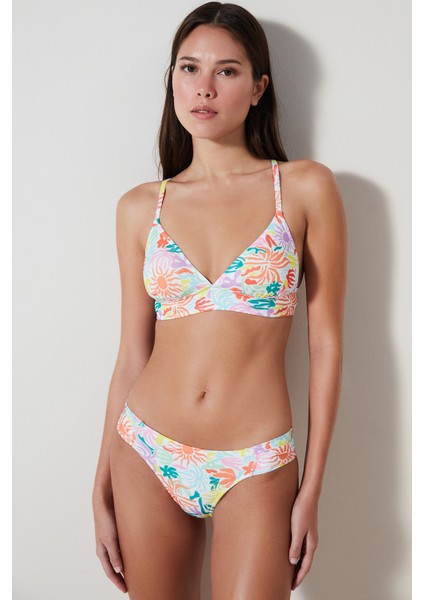 Funny Bralet Çok Renkli Bikini Üstü
