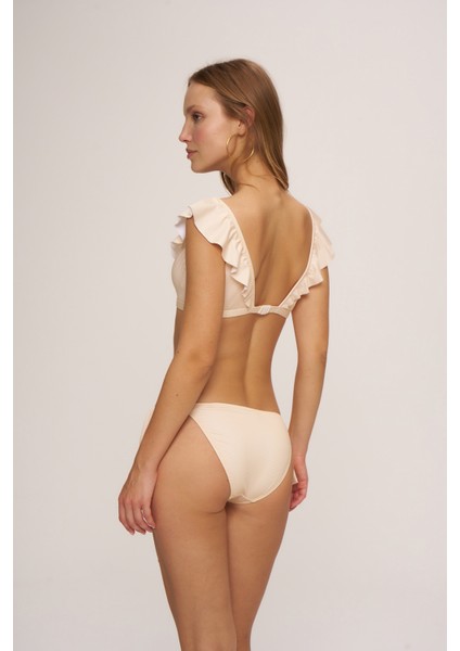 HR23BA005 Faux Tulum Bağcıklı Bikini Alt