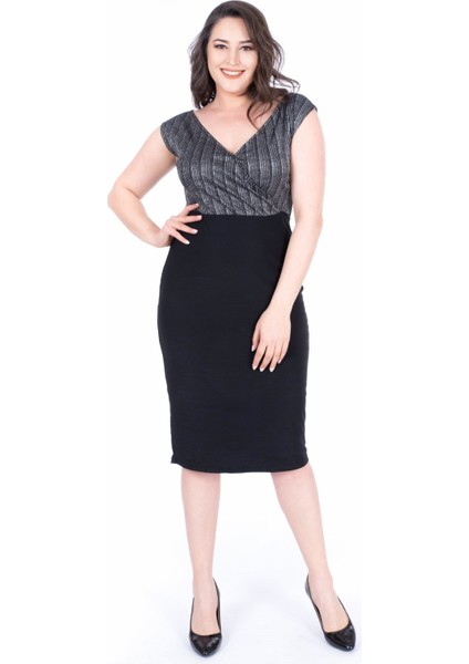 Simli Damla Yaka Anvelop Elbise fırsatları