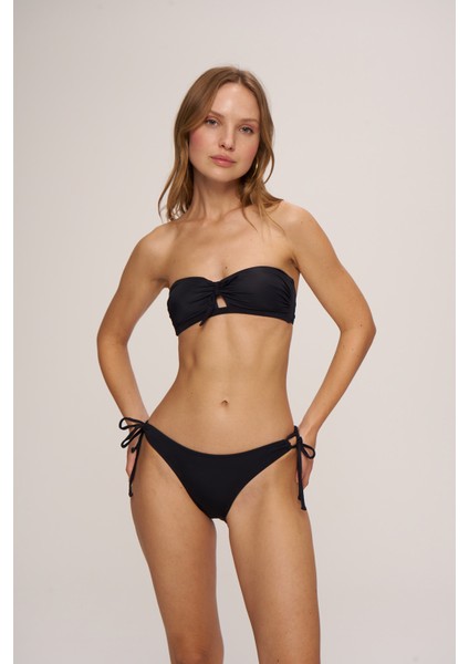 HR23BA007 Hawai Yandan Bağcıklı Bikini Alt