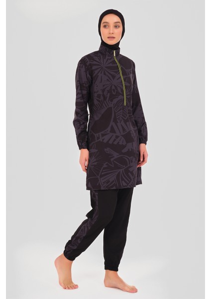 Neon Biye Detaylı Spor Tesettür Mayo fırsatları