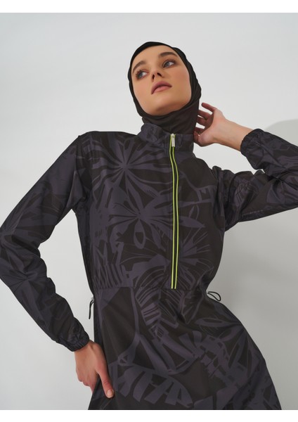 Neon Biye Detaylı Spor Tesettür Mayo indirimleri