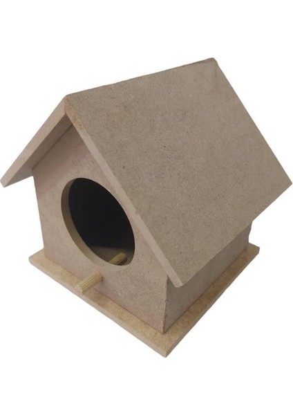 Ahşap Kuş Yuvası Orta Boy 15,5cm x 15CM