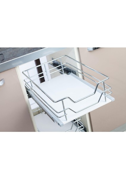 Ahşap Tabanlı Sepet Teleskopik Tandem 55 x 17 cm