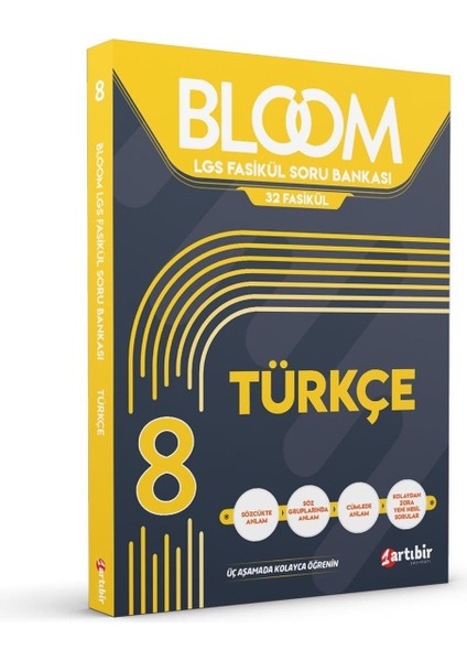 Artıbir Yayınları LGS 8. Sınıf Türkçe Bloom Soru Bankası (LGS Analizi)