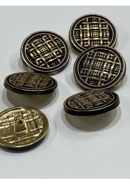 Trençkot Blazer Ceket Düğmesi Takımı Hasır Model Gold Siyah Atımlı modelleri