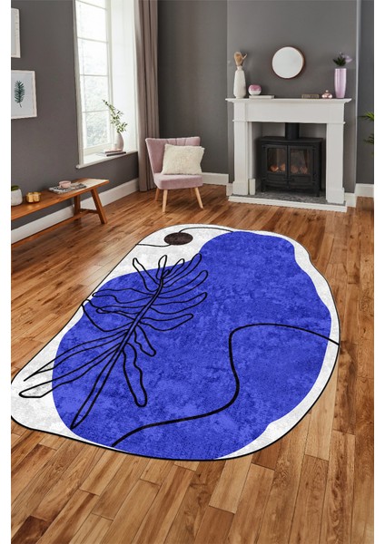 Dijital Baskılı Kaymaz Yıkanabilir Çiçekli Lazer Kesim Mutfak Salon Halısı, Lazer-17-Mor, fiyatları