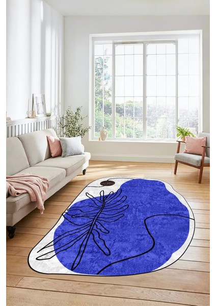 Dijital Baskılı Kaymaz Yıkanabilir Çiçekli Lazer Kesim Mutfak Salon Halısı, Lazer-17-Mor, indirimleri