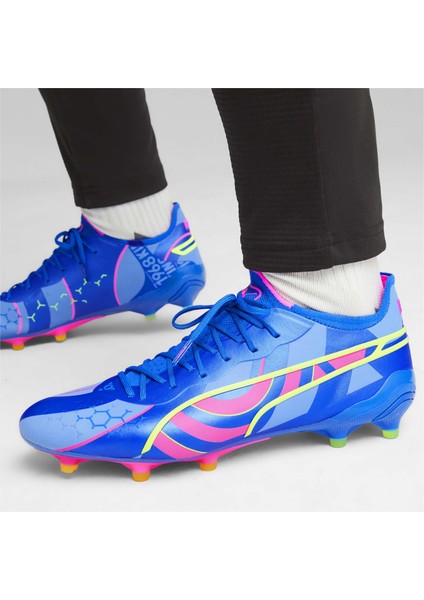 Erkek Ultra Blue-Luminous Pink-Luminous Blue Puma Kıng Ultımate Energy Fg/ag Mavi Erkek Krampon fırsatları