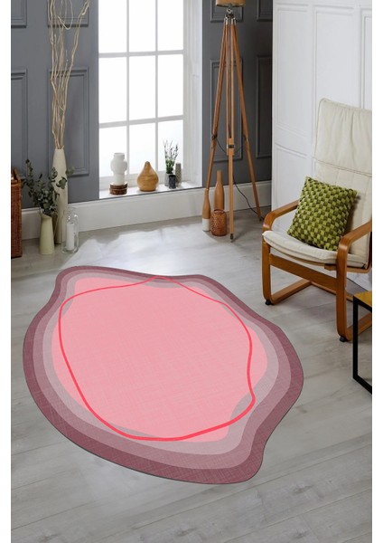 Dijital Baskılı Kaymaz Yıkanabilir Modern Lazer Kesim Mutfak Salon Halısı, Lazer-19-Kırmızı, modelleri