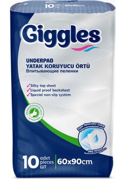 60X90 Yatak Koruyucu Örtü 10 Adet