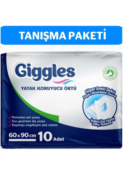 60X90 Yatak Koruyucu Örtü 10 Adet
