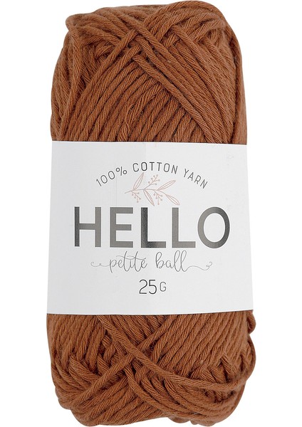 Pamuk Pamuk Ipliği No: 168 25GR %100 Cotton Yarn Kahverengi 25 - 49 gr 1 50-99M