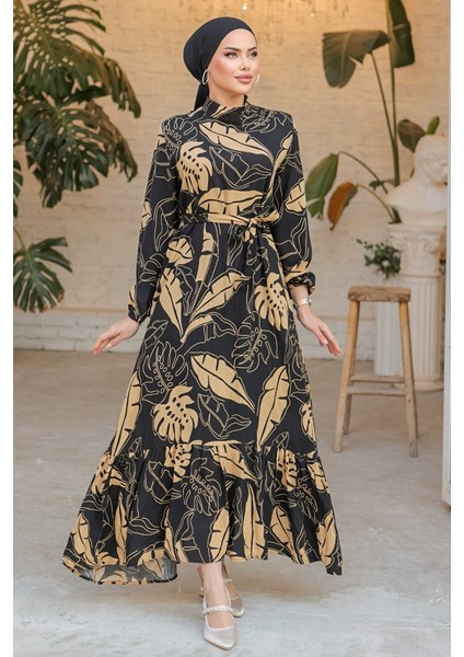 Eliy Dokuma Viskon Elbise 830 - Vizon fırsatları