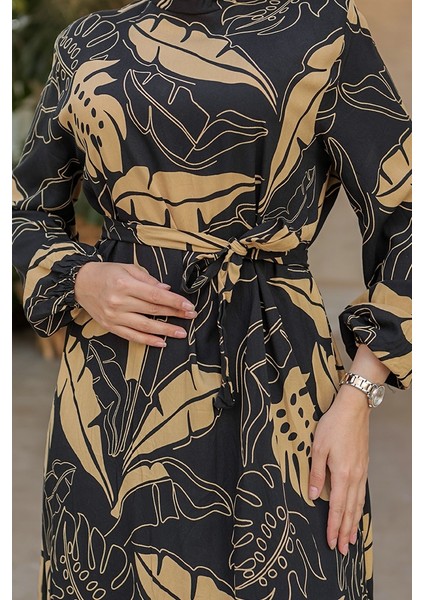 Eliy Dokuma Viskon Elbise 830 - Vizon indirimleri