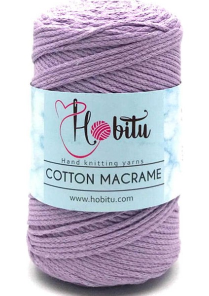 Beyaz Hobitu Cotton Macrame 165 Eflatun